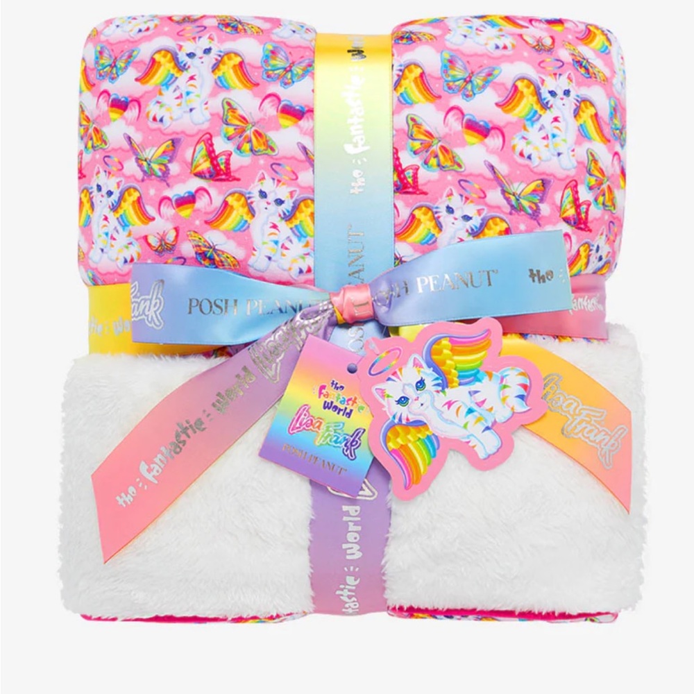 Lisa Frank Angel Kitty Luxe Plush Patoo